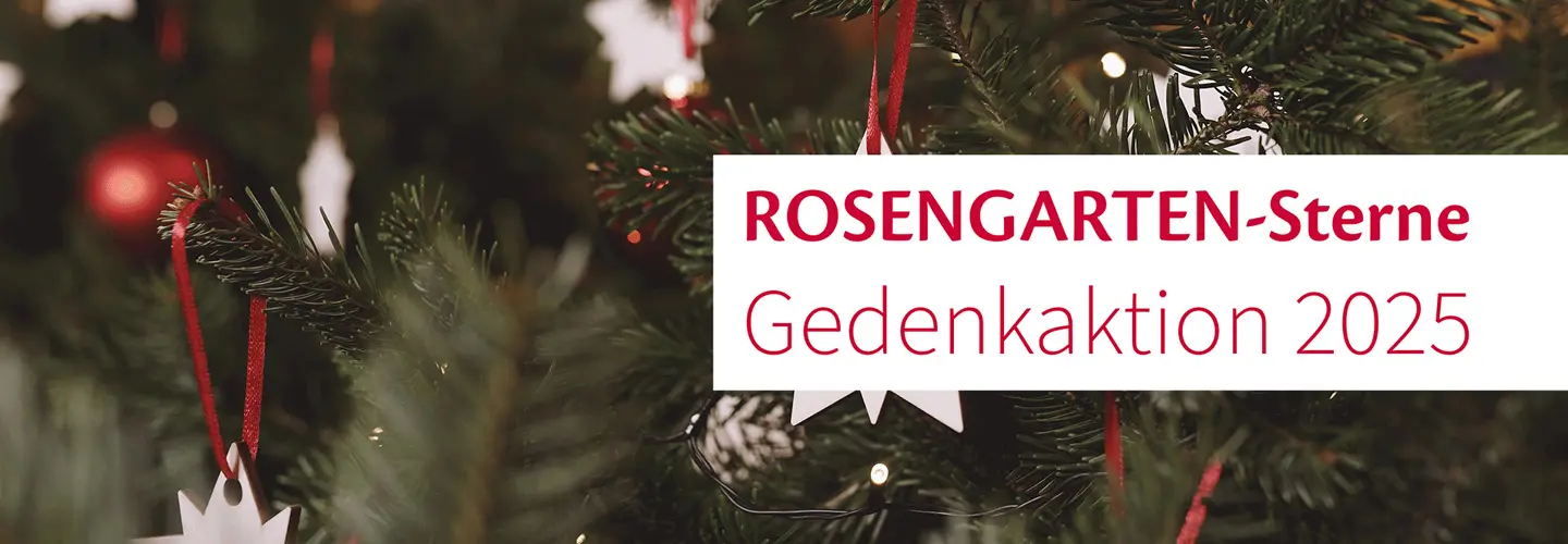 Bildausschnitt eines Weihnachtsbaums zur Gedenkaktion