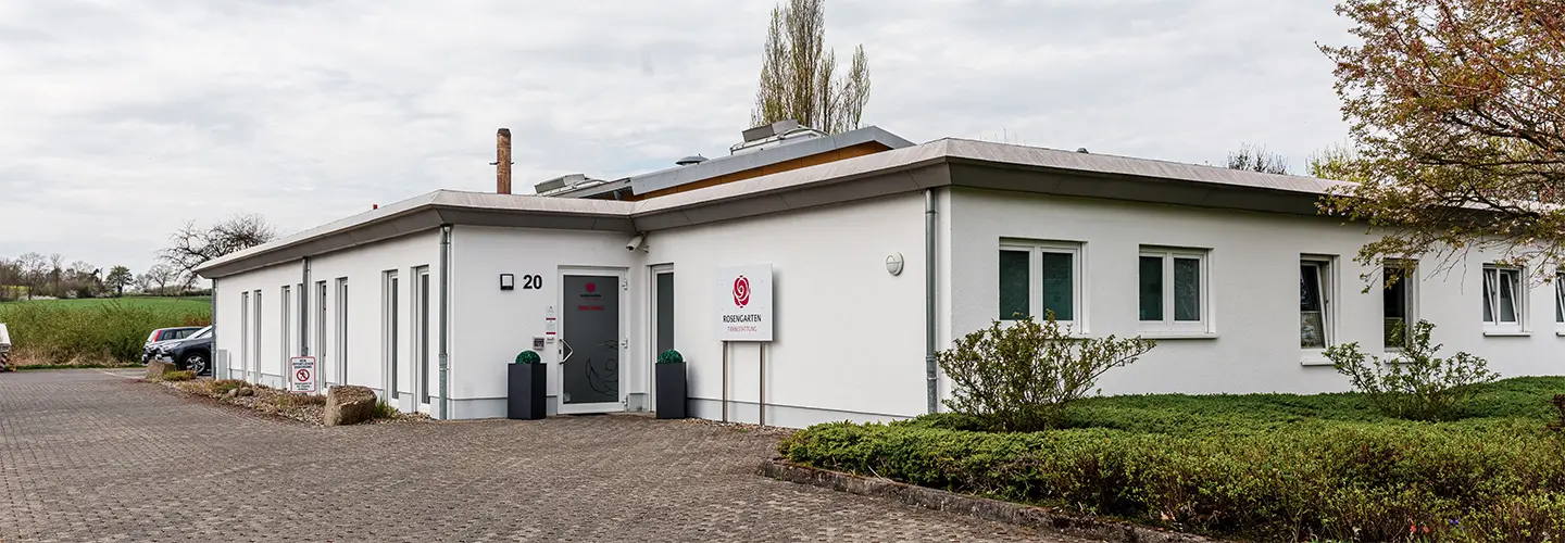 Außenansicht des Kleintierkrematoriums in Peckelsheim