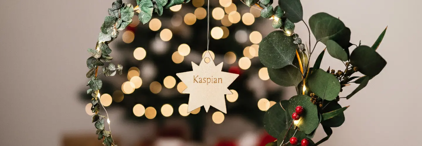 Holzstern für den guten Zweck zu Weihnachten