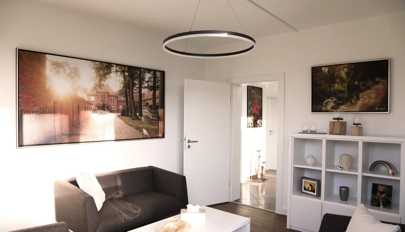 Tierkrematorium Innenansicht Wartebereich